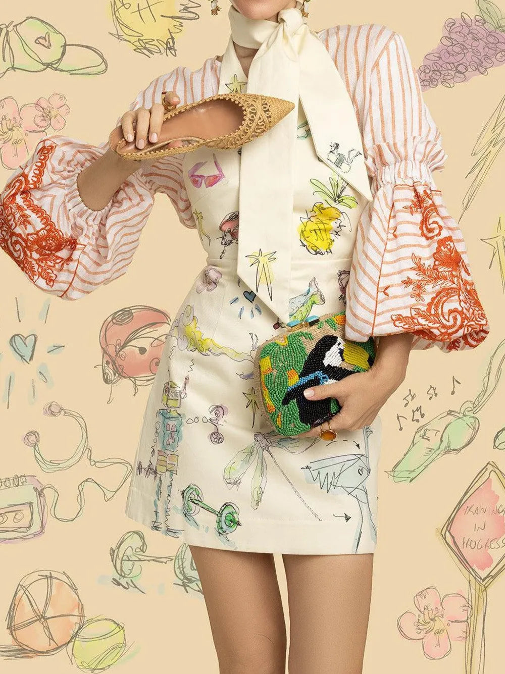 SERPUILolita Tucans clutch