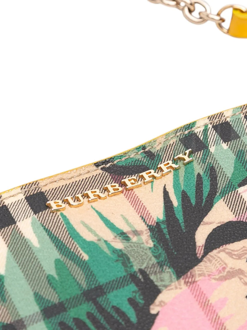 Pre-OwnedBurberry Pre-Owned2000-2017 Haymarket Check Coated Canvas Floral Print crossbody bag