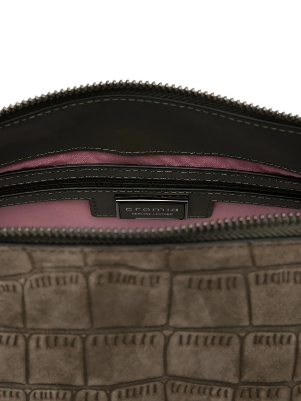 cromiaErmione crocodile-effect shoulder bag