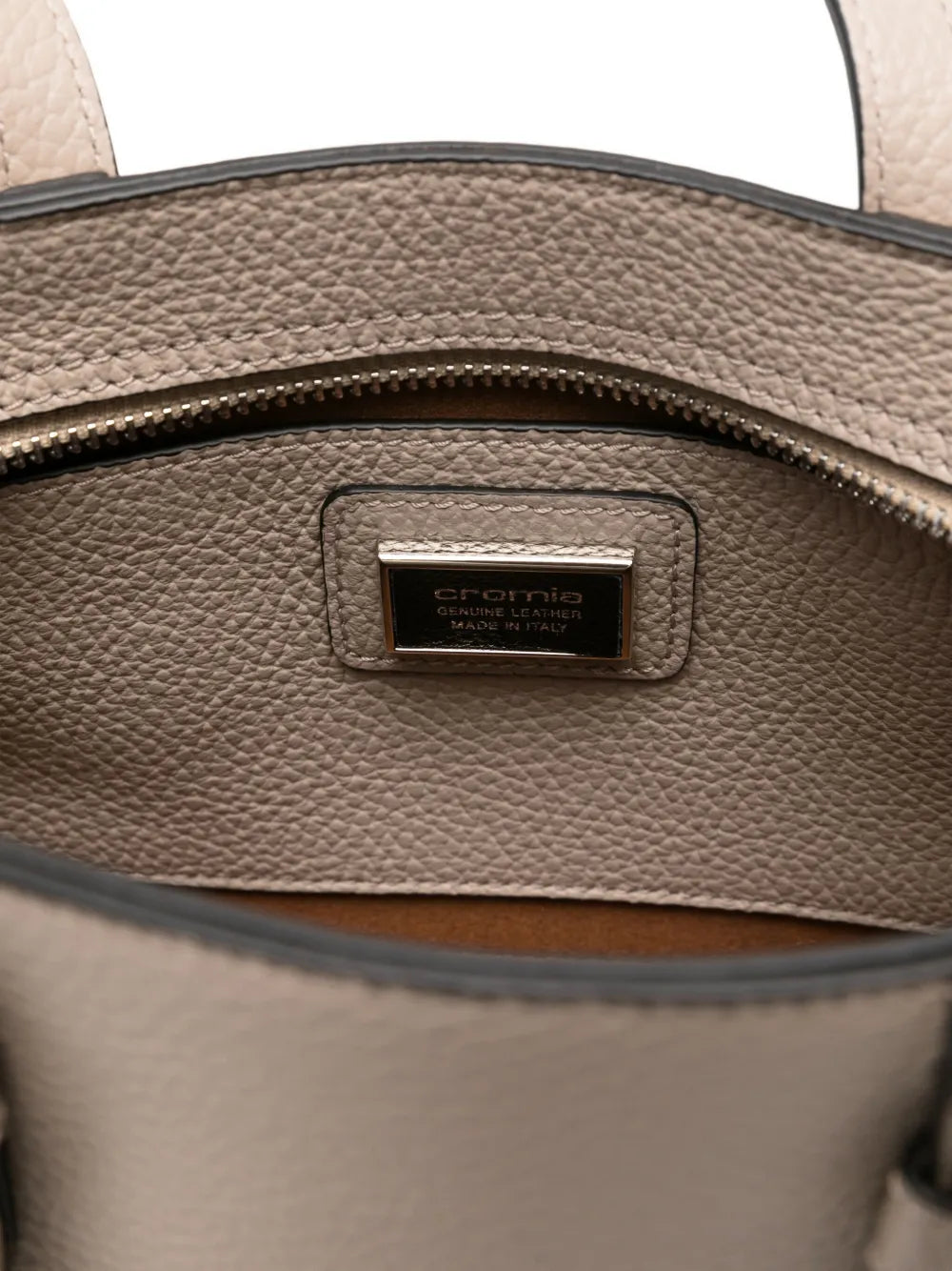 cromiaheart-charm leather tote bag