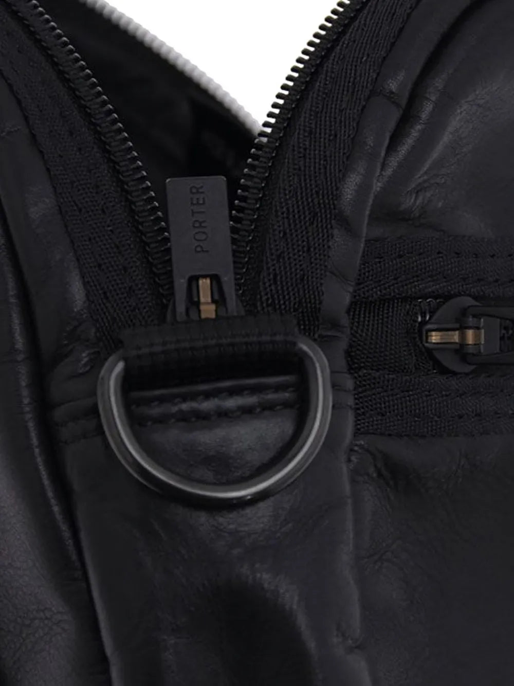 Porter-Yoshida & Co.leather panelled shoulder bag