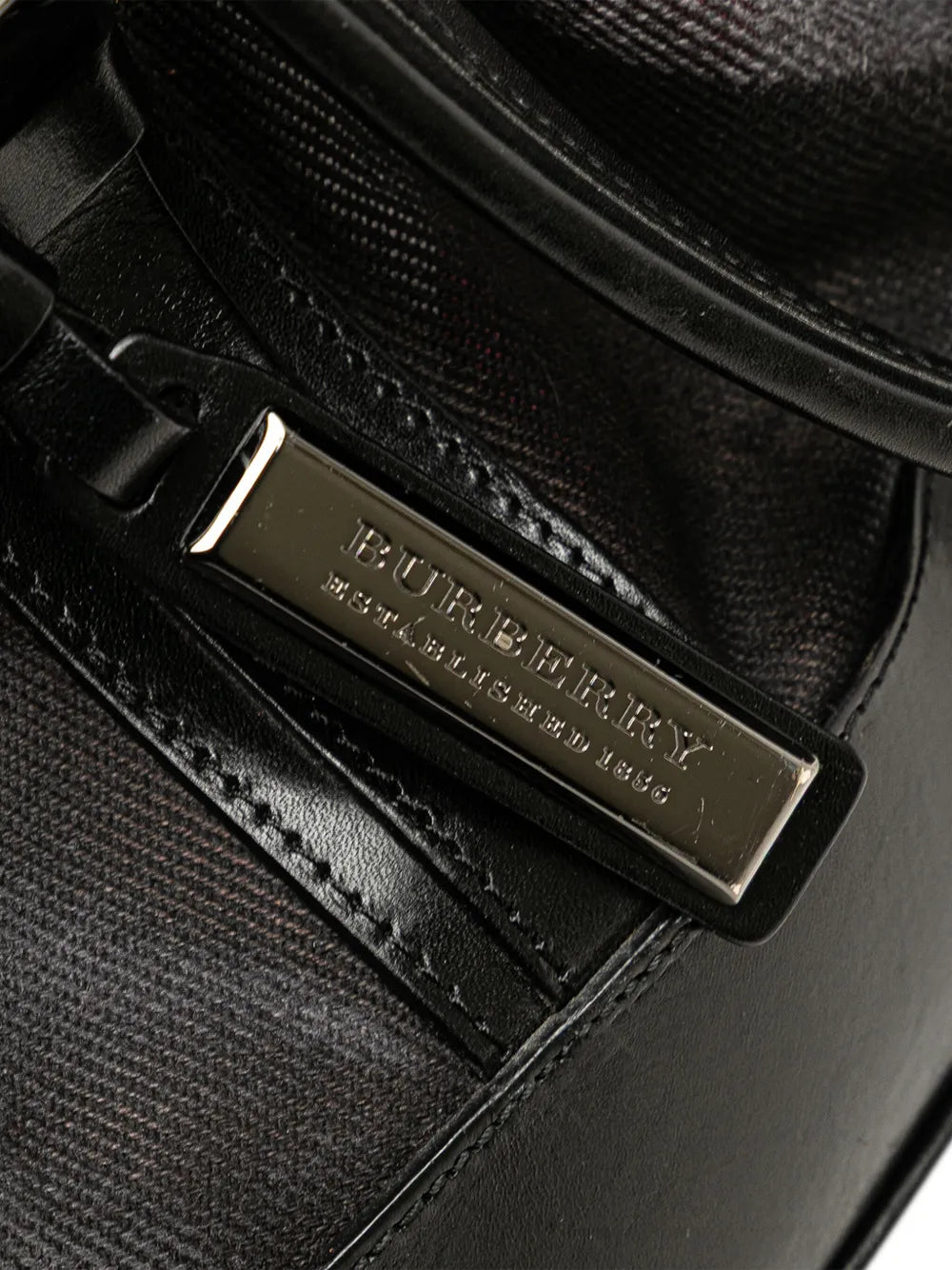 Pre-OwnedBurberry Pre-Owned2000-2017 Mega Check Canvas Lowry satchel