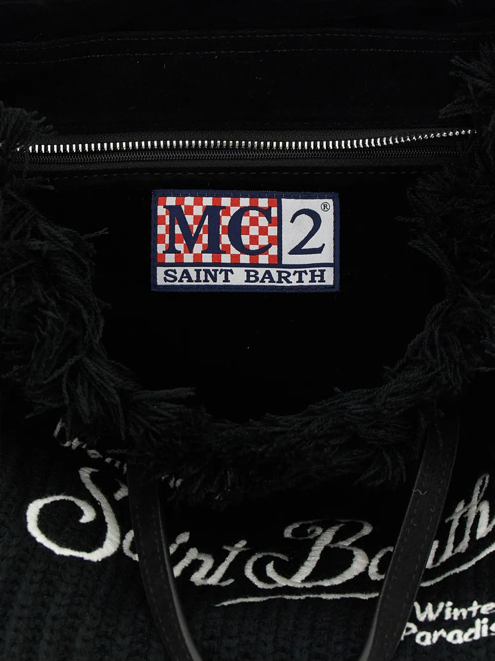 MC2 Saint BarthColette fringed wool tote bag