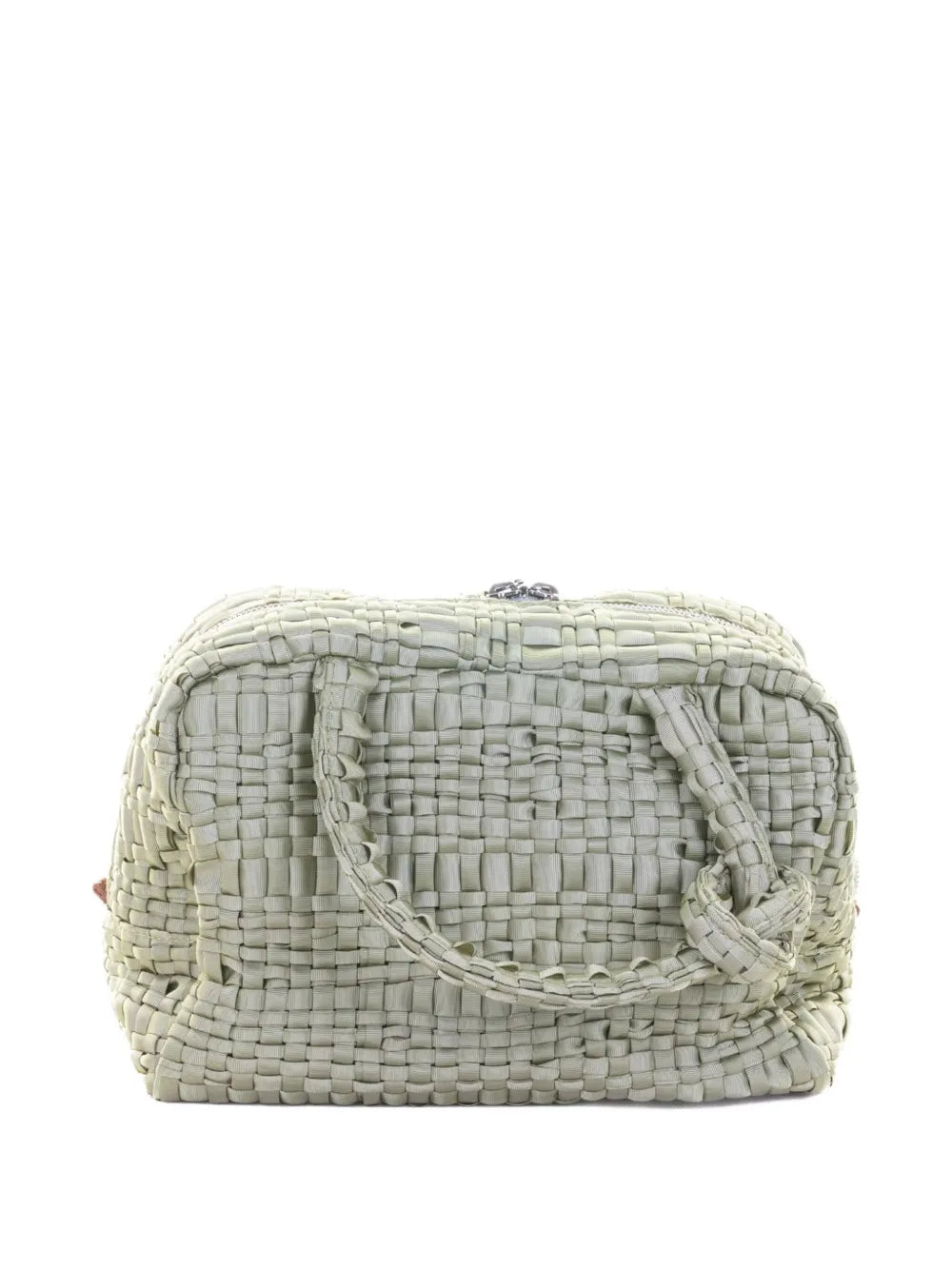 Maria La Rosawoven-texture bow-detail tote bag