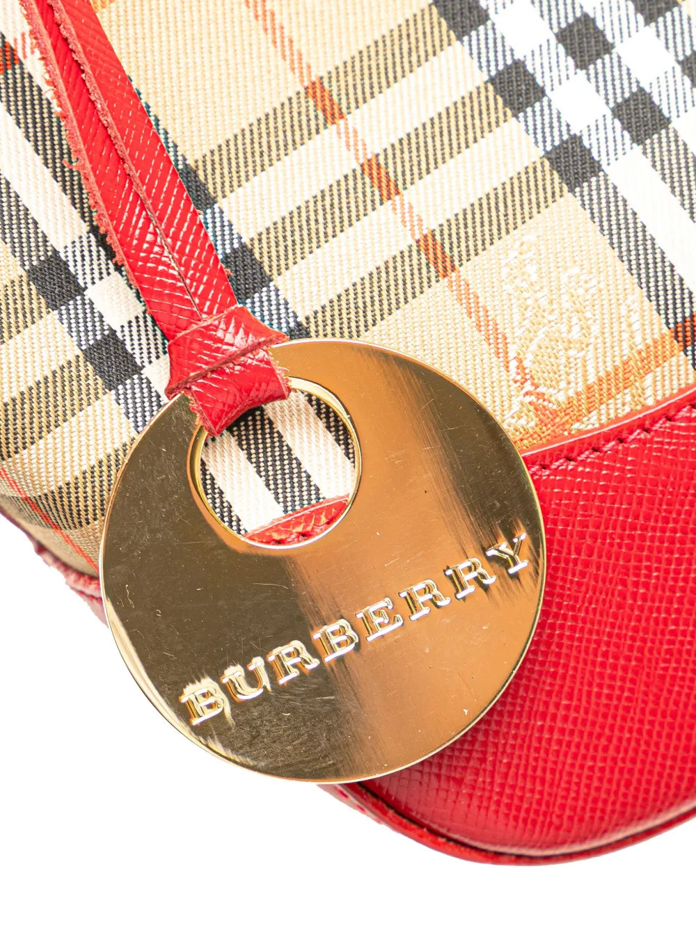 Pre-OwnedBurberry Pre-Owned2000-2017 Haymarket Check Canvas handbag