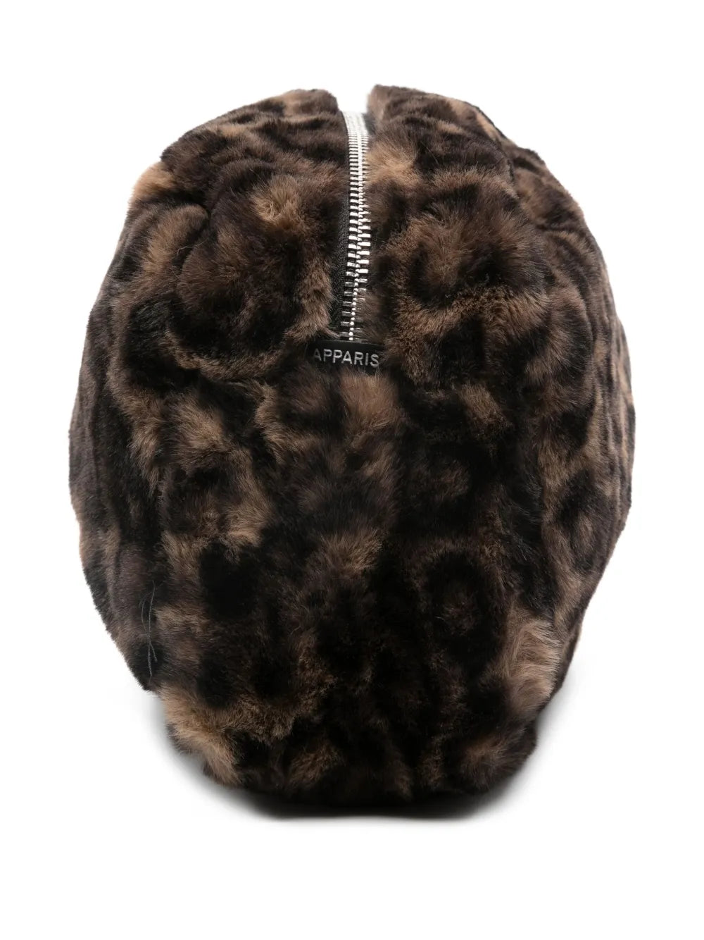 Apparisleopard-print zip clutch bag