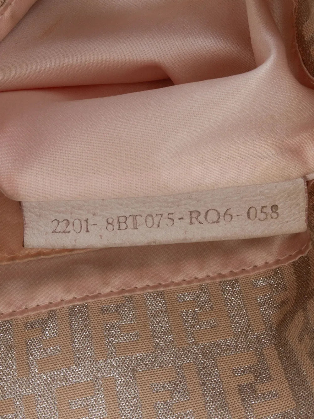 Pre-OwnedFendi Pre-Owned2010-2025 Zucchino Metallic Canvas Flap crossbody bag