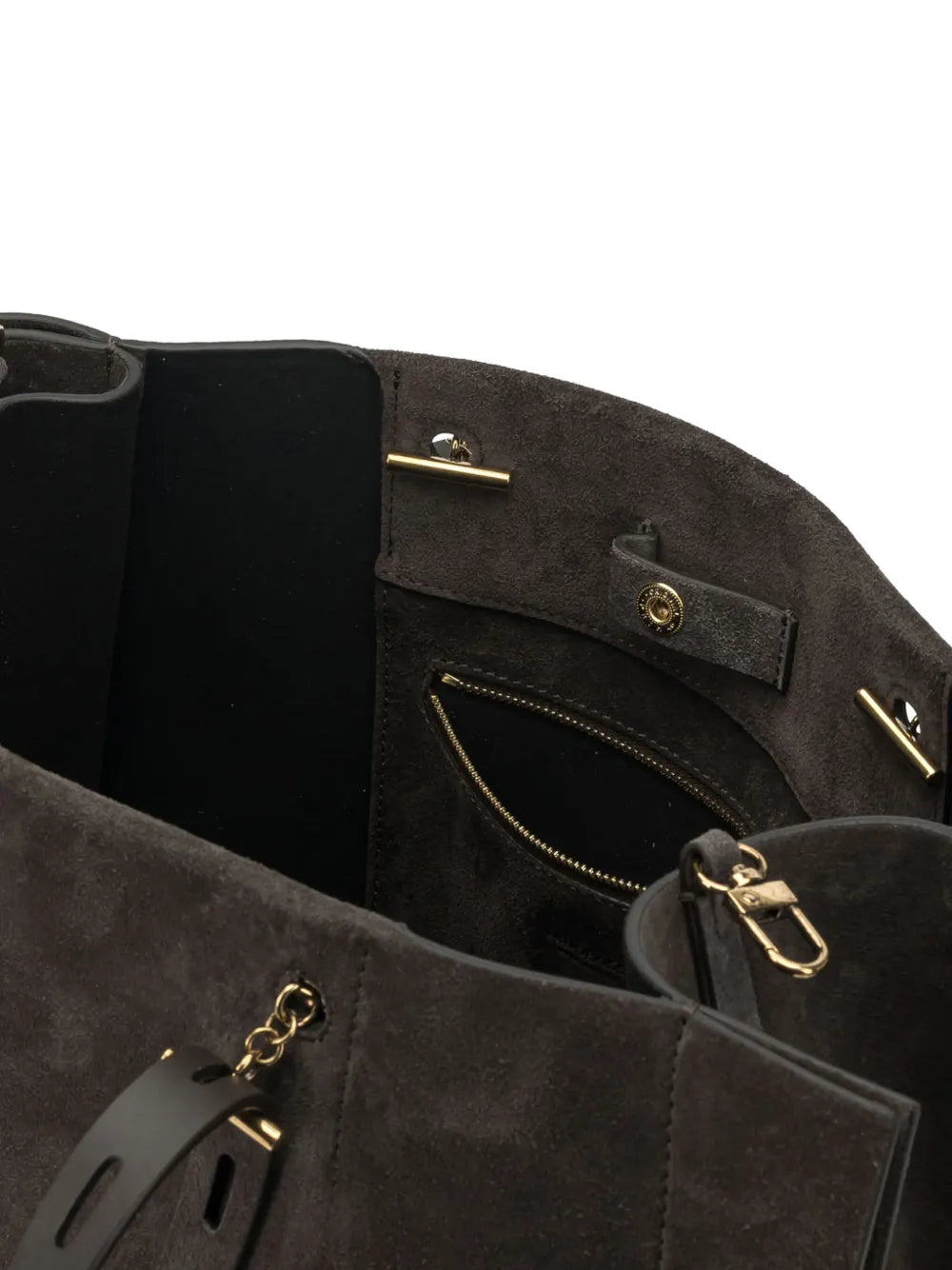 MINO BOSSI Paula suede leather tote bag