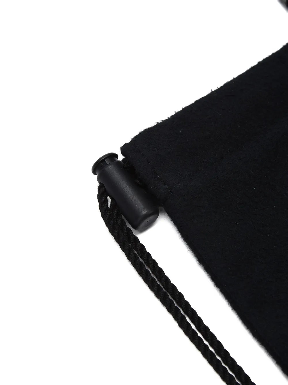 Y'slogo-appliqudrawstring tote bag