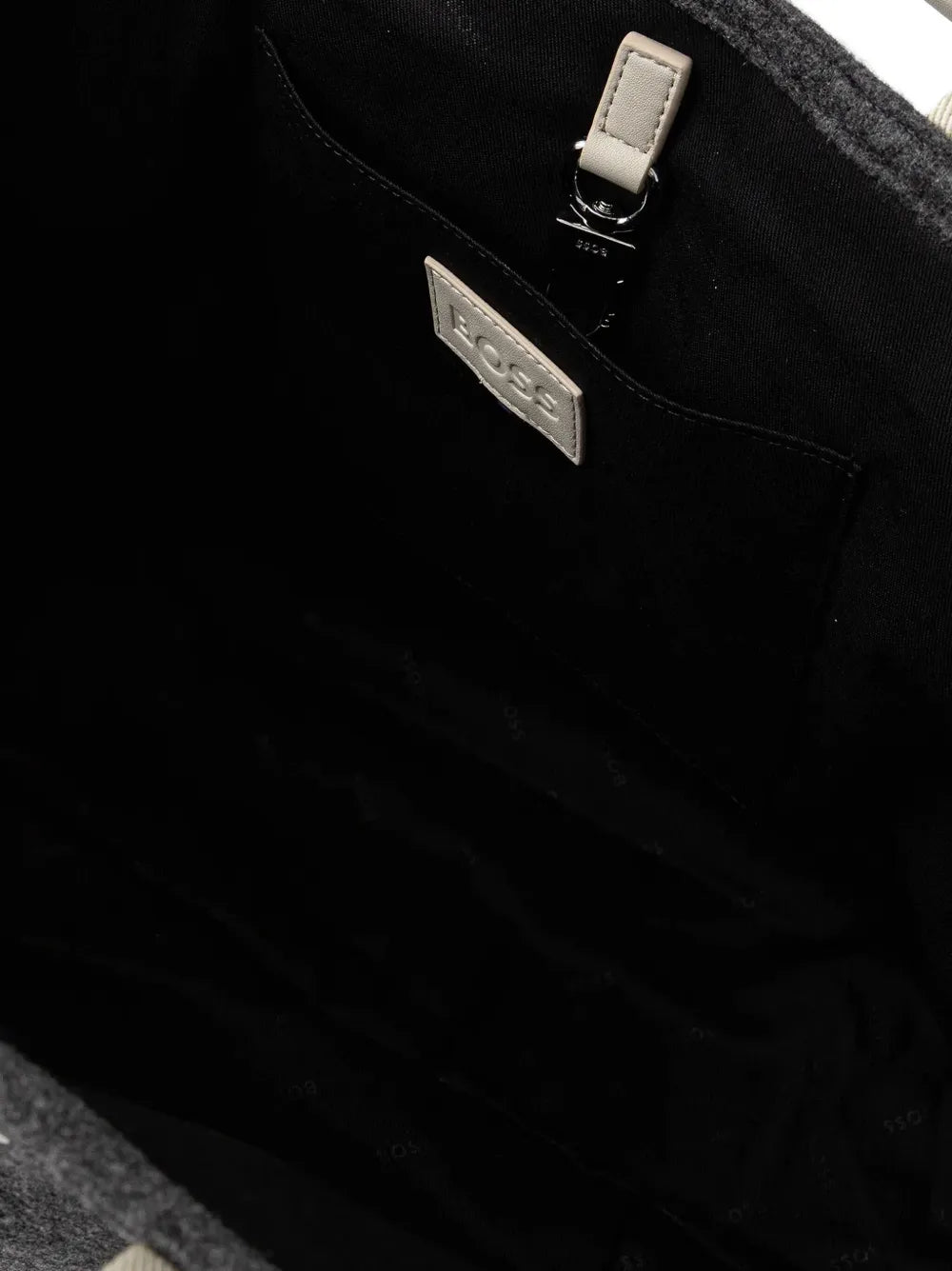 BOSSlogo-detail tote bag
