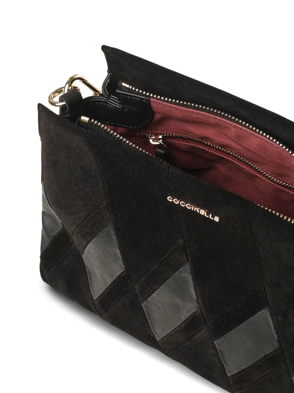 Coccinellebraided handle panelled tote bag