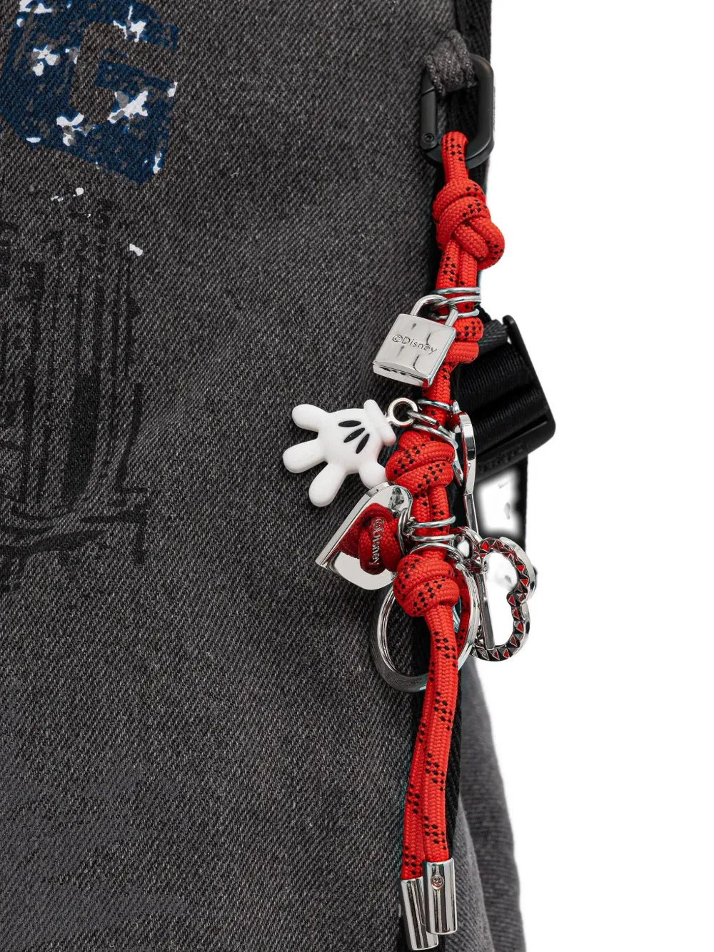 Desigualmedium Mickey Mouse denim shoulder bag
