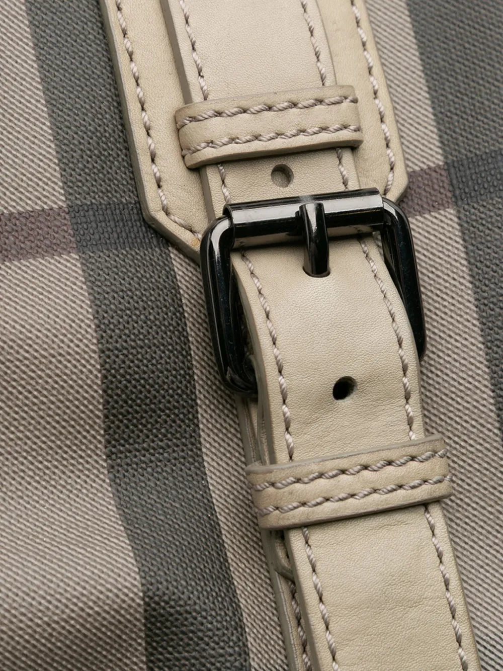 Pre-OwnedBurberry Pre-Owned2000-2017 Smoke Check Coated Canvas Northfield satchel