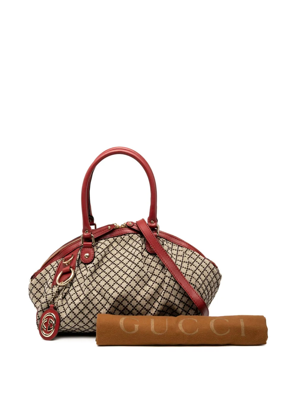 Pre-OwnedGucci Pre-Owned2000-2015 Diamante Canvas Sukey satchel