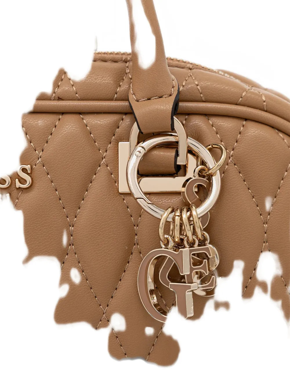 GUESS USAValla quilted charm tote bag