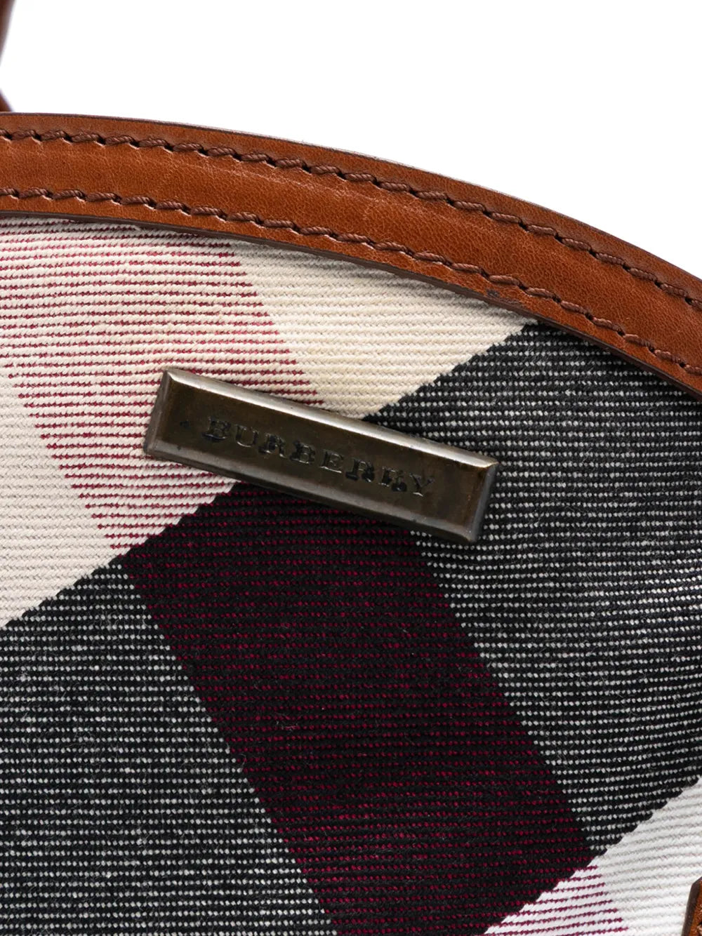 Pre-OwnedBurberry Pre-Owned2000-2017 Mega Check Canvas Marston tote bag