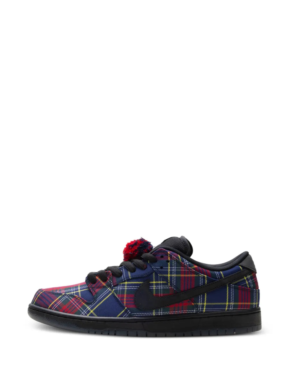 Nike Sb Dunk Low Tartan Pompom Low-Top Sneakers