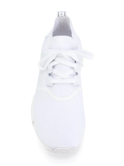 adidas Nmd_R1 Primeknit Triple White Sneakers
