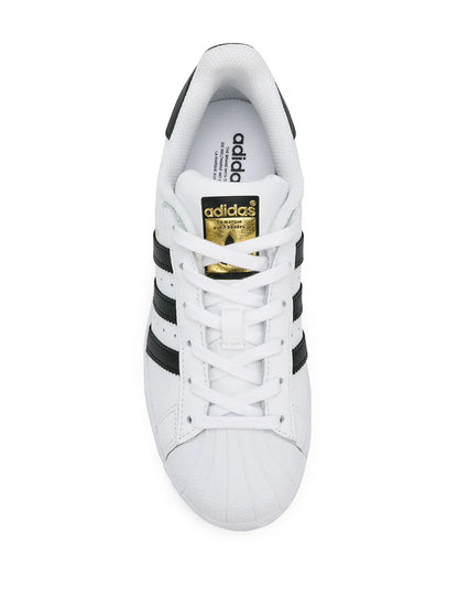 adidas Superstar White/Black/Gold Sneakers
