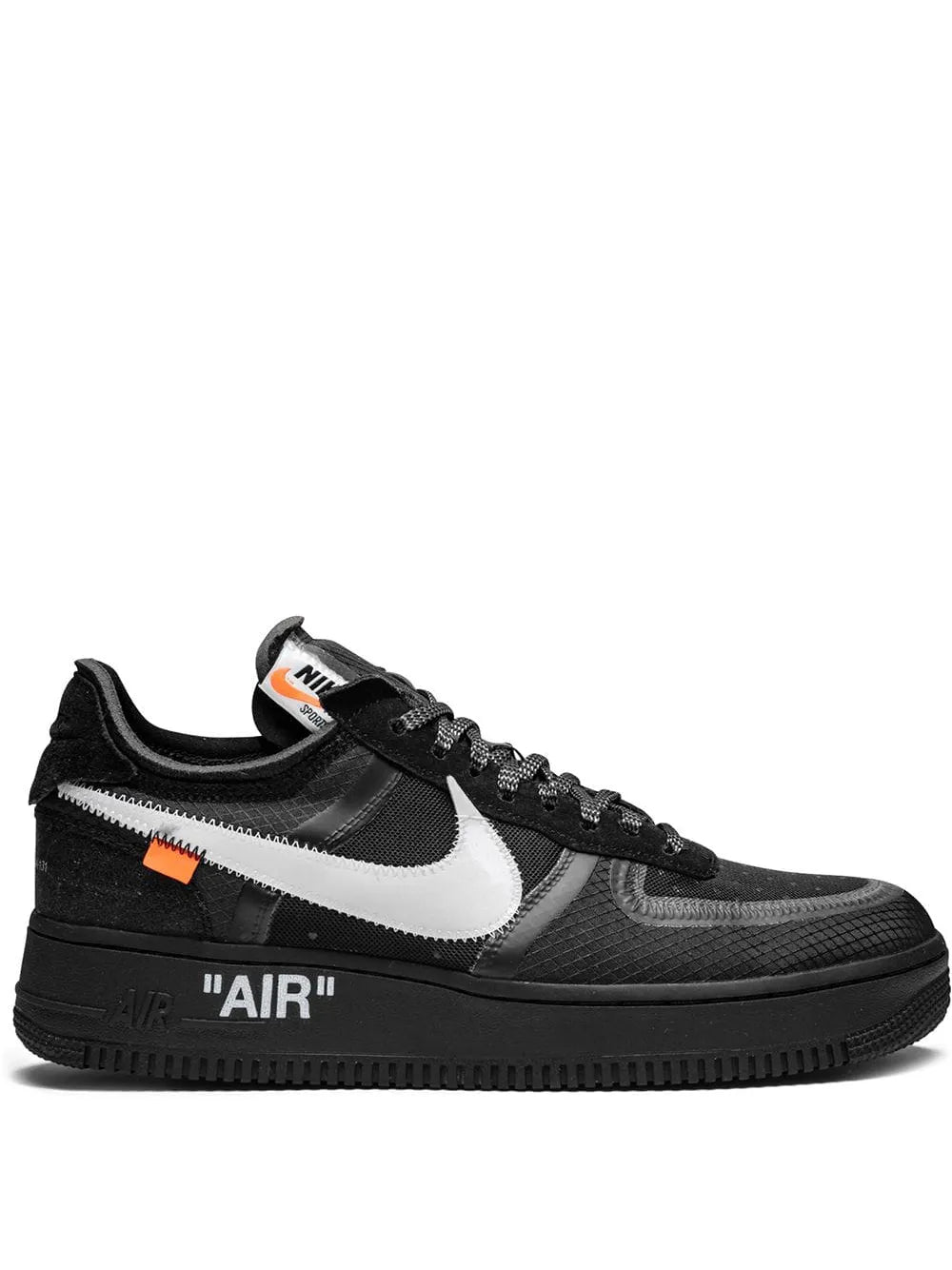 Nike X Off-White The 10: Air Force 1 Low Black Sneakers