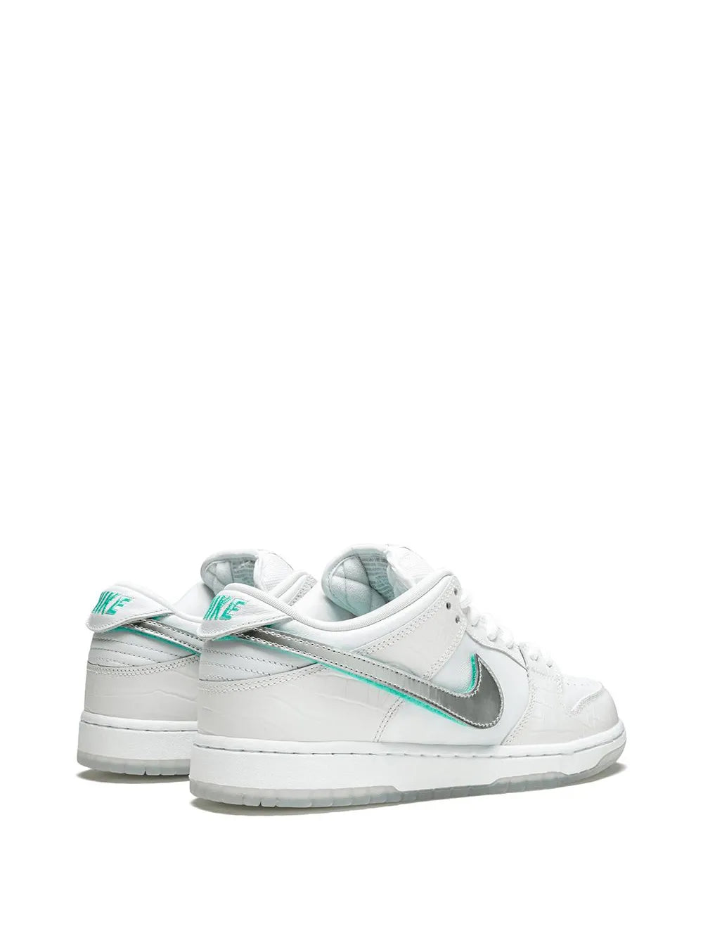 Nike X Diamond Supply Co. Sb Dunk Low Pro Og Qs White Sneakers