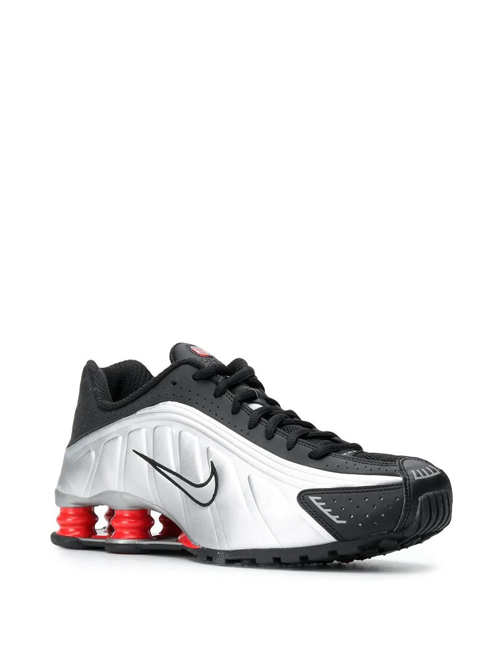Nike Shox R4 Black/Metallic Silver Sneakers