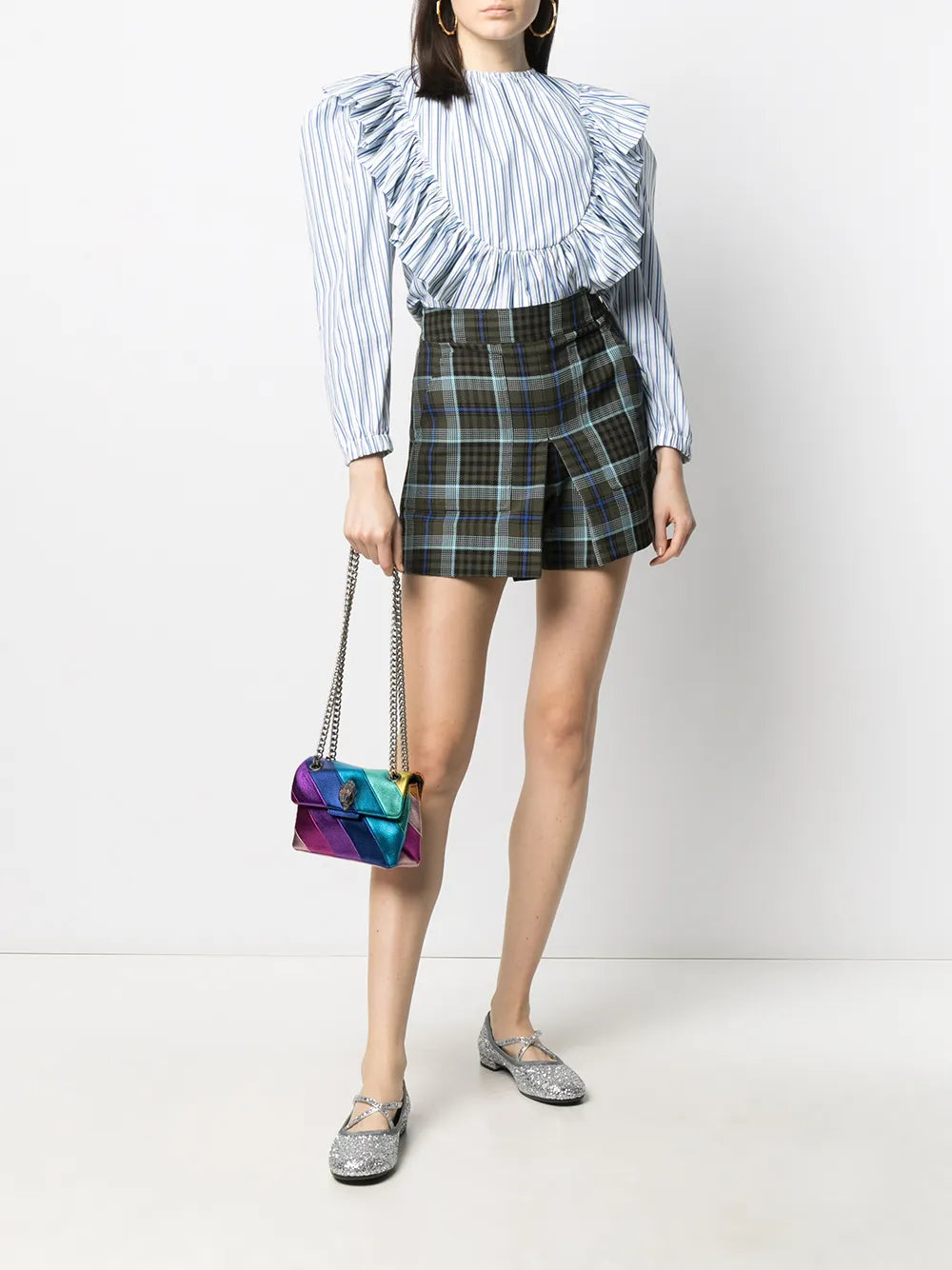 Kurt Geiger LondonKensington striped crossbody bag