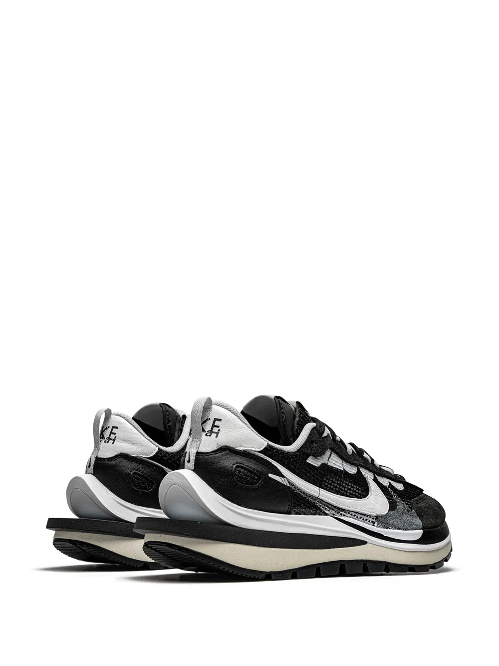 Nike X Sacai Vaporwaffle Black White Sneakers