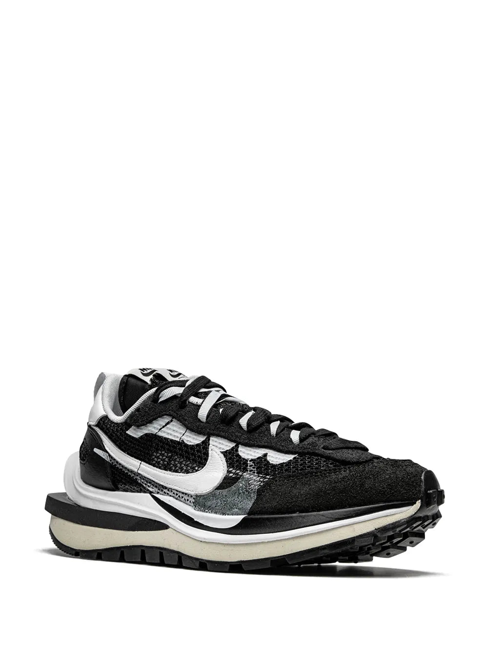 Nike X Sacai Vaporwaffle Black White Sneakers