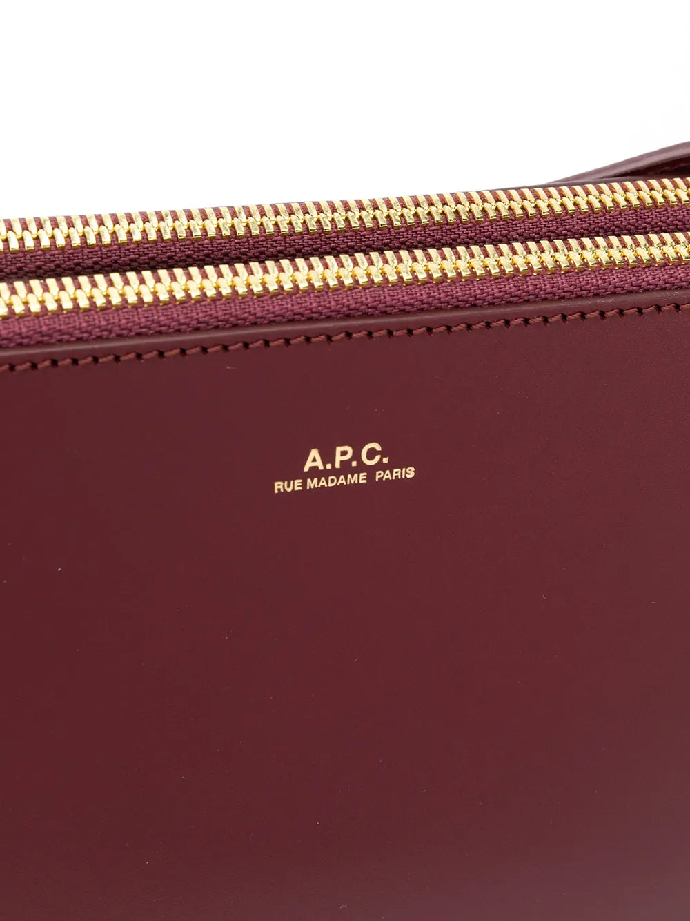 A.P.C.logo stamp shoulder bag