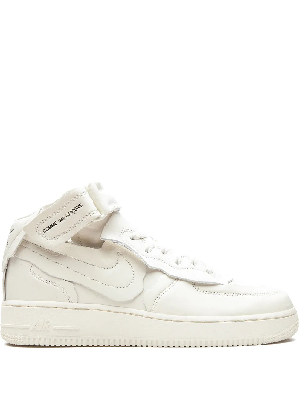 Nike X Comme Des Gar n Air Force 1 Mid White Sneakers