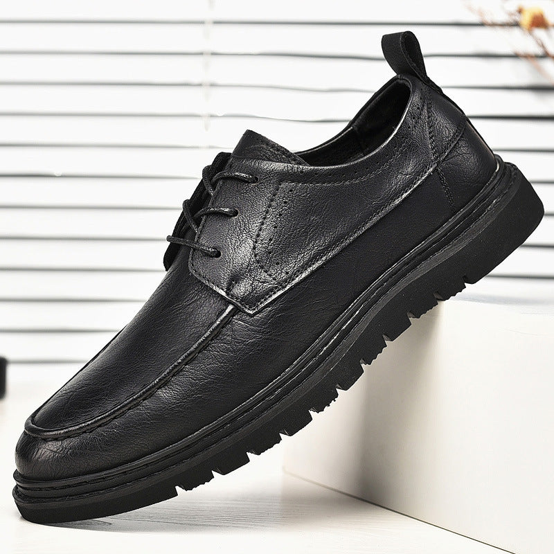 New Style Men's Casual Shoes Peas Shoes Fashion Round Toe Lace Up Men's Shoes