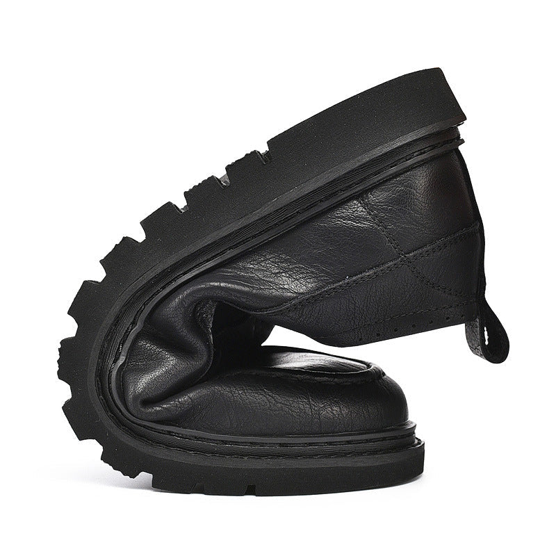 New Style Men's Casual Shoes Peas Shoes Fashion Round Toe Lace Up Men's Shoes