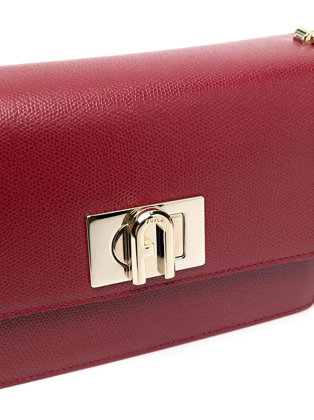 Furlafoldover leather crossbody bag