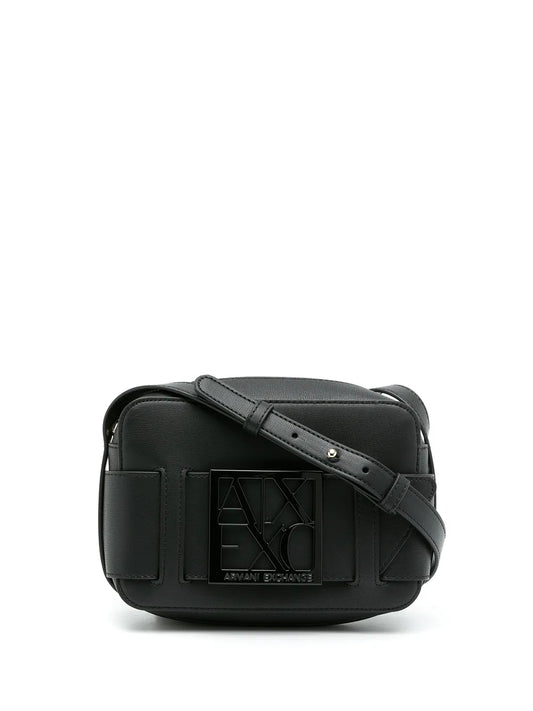 Armani Exchangelogo-plaque detail crossbody bag