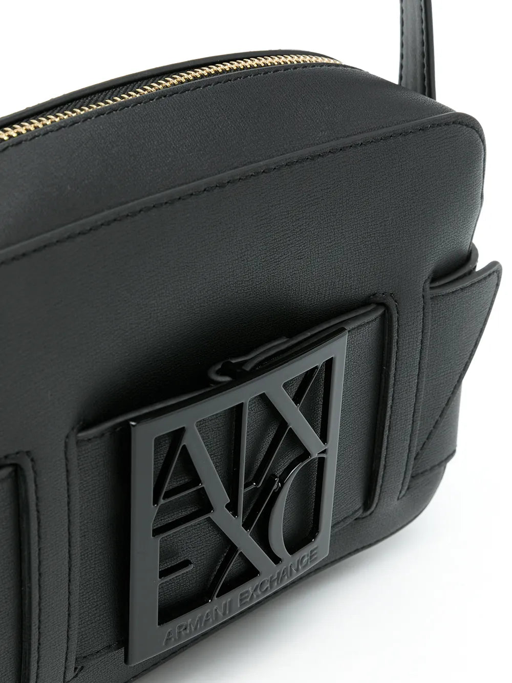Armani Exchangelogo-plaque detail crossbody bag
