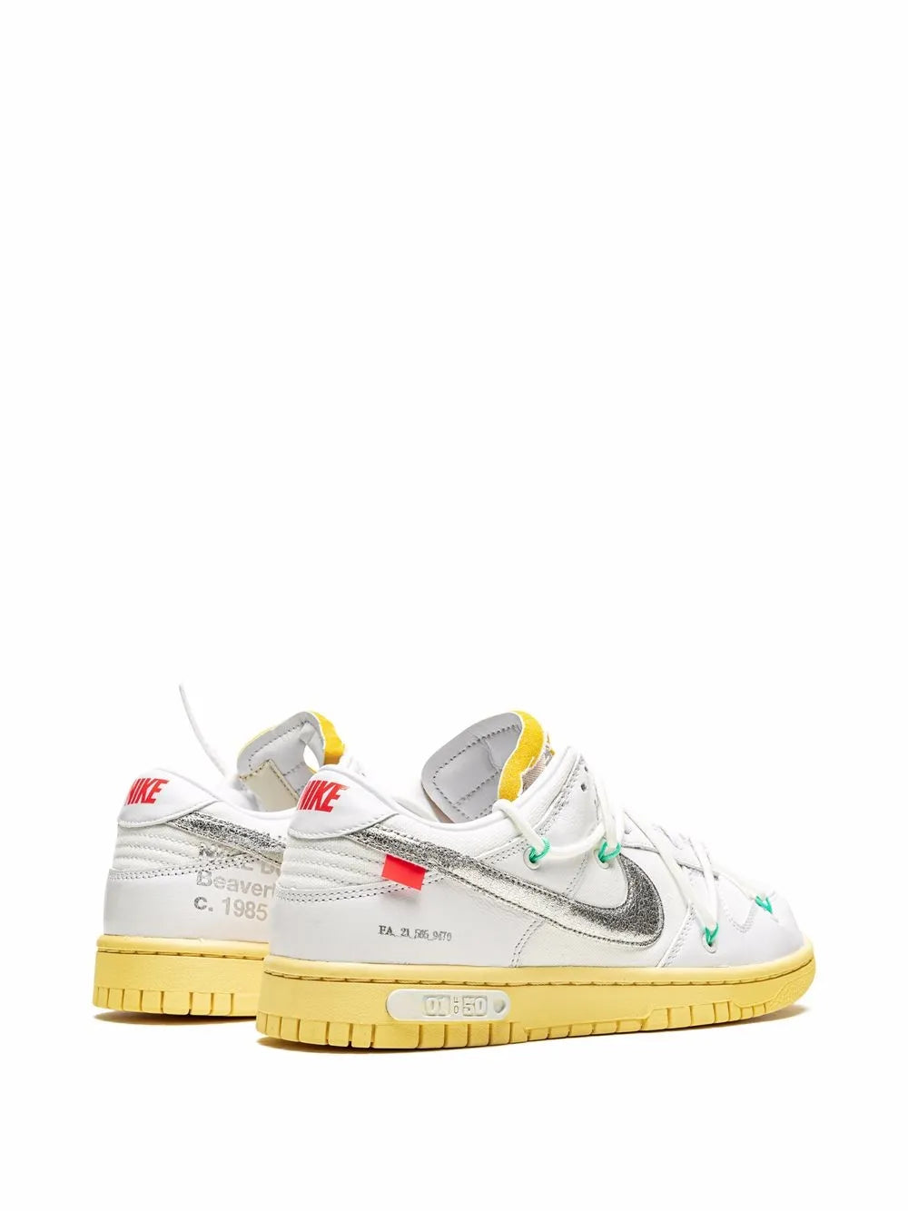 Nike X Off-White Dunk Low Lot 01 Sneakers