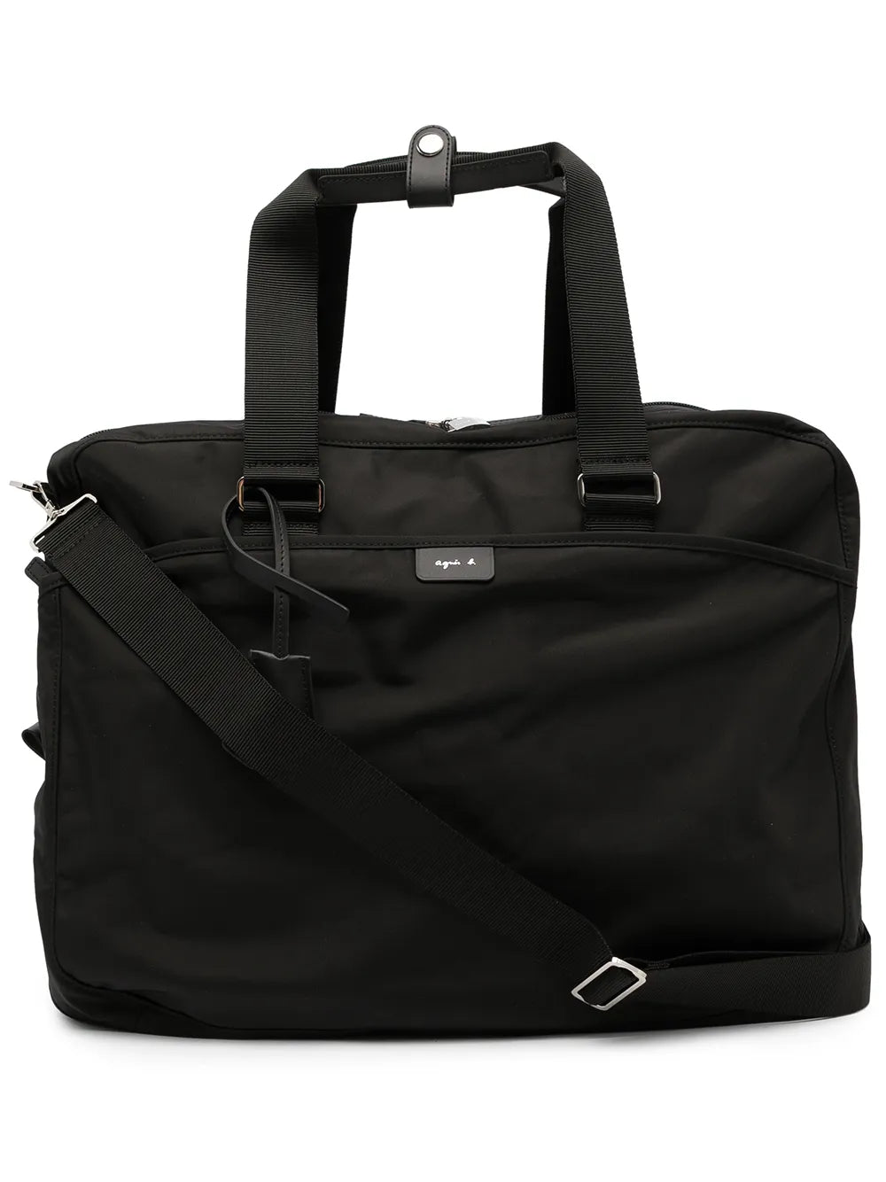 agn b. logo-patch duffle bag
