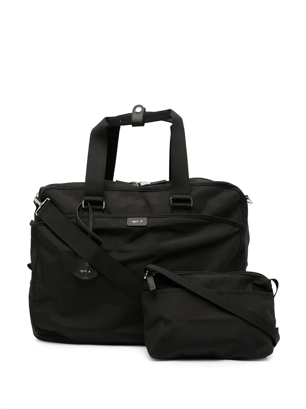 agn b. logo-patch duffle bag