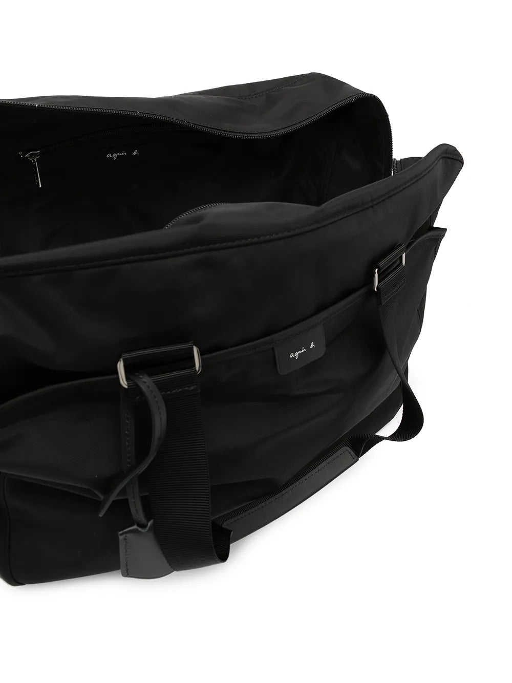 agn b. logo-patch duffle bag