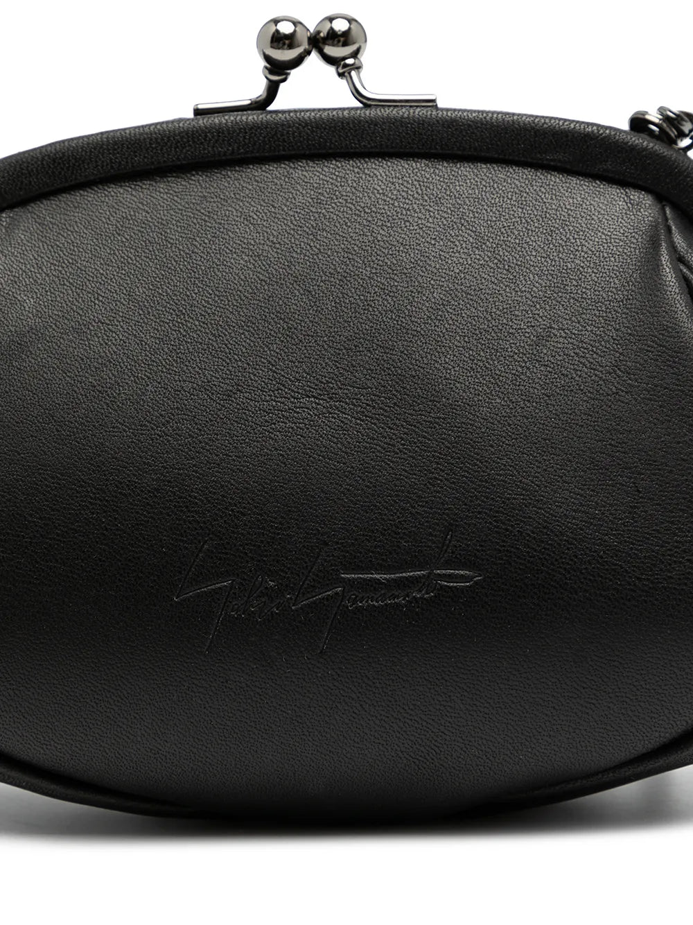 Discord Yohji Yamamotoclasp leather shoulder bag