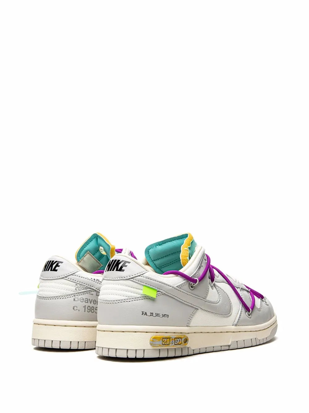 Nike X Off-White Dunk Low Lot 21 Sneakers