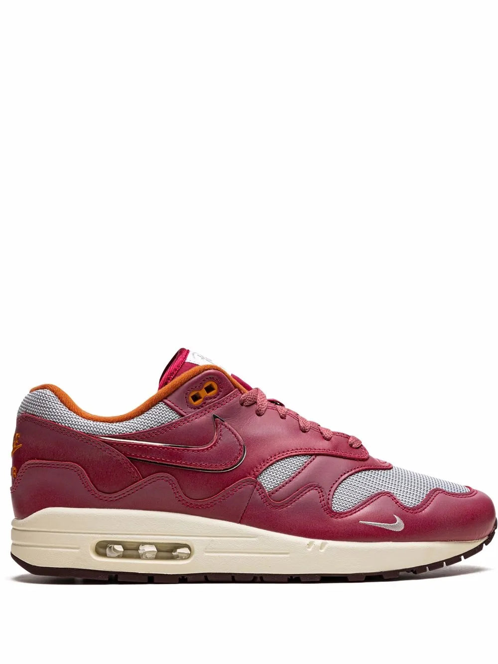 Nike X Patta Air Max 1 Rush Maroon Sneakers