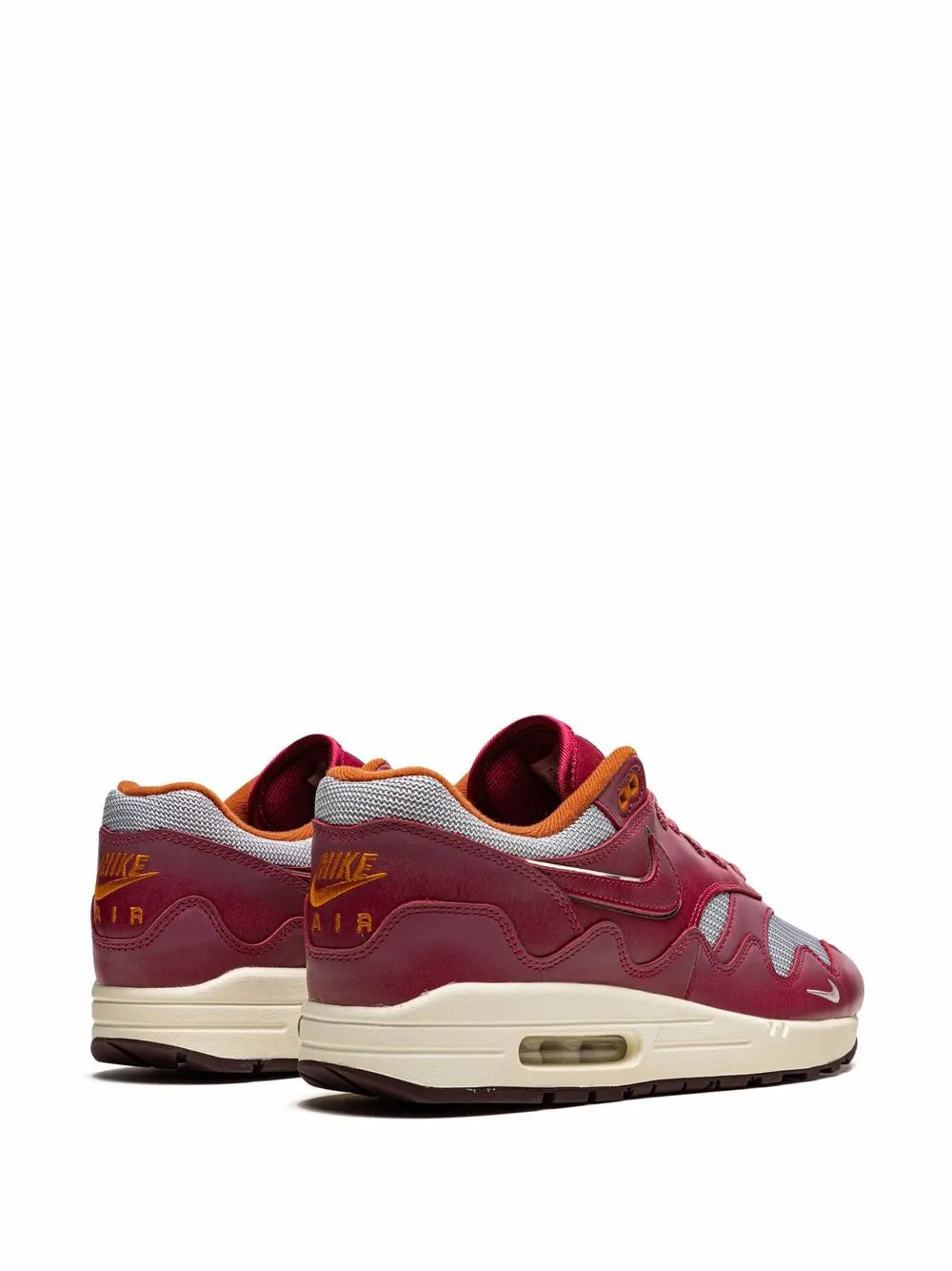 Nike X Patta Air Max 1 Rush Maroon Sneakers
