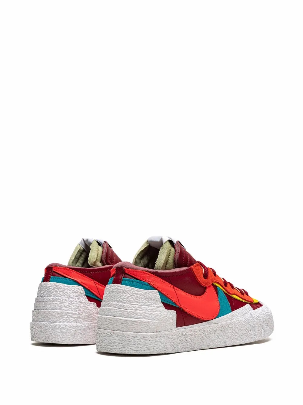 Nike X Kaws X Sacai Blazer Low Red Sneakers