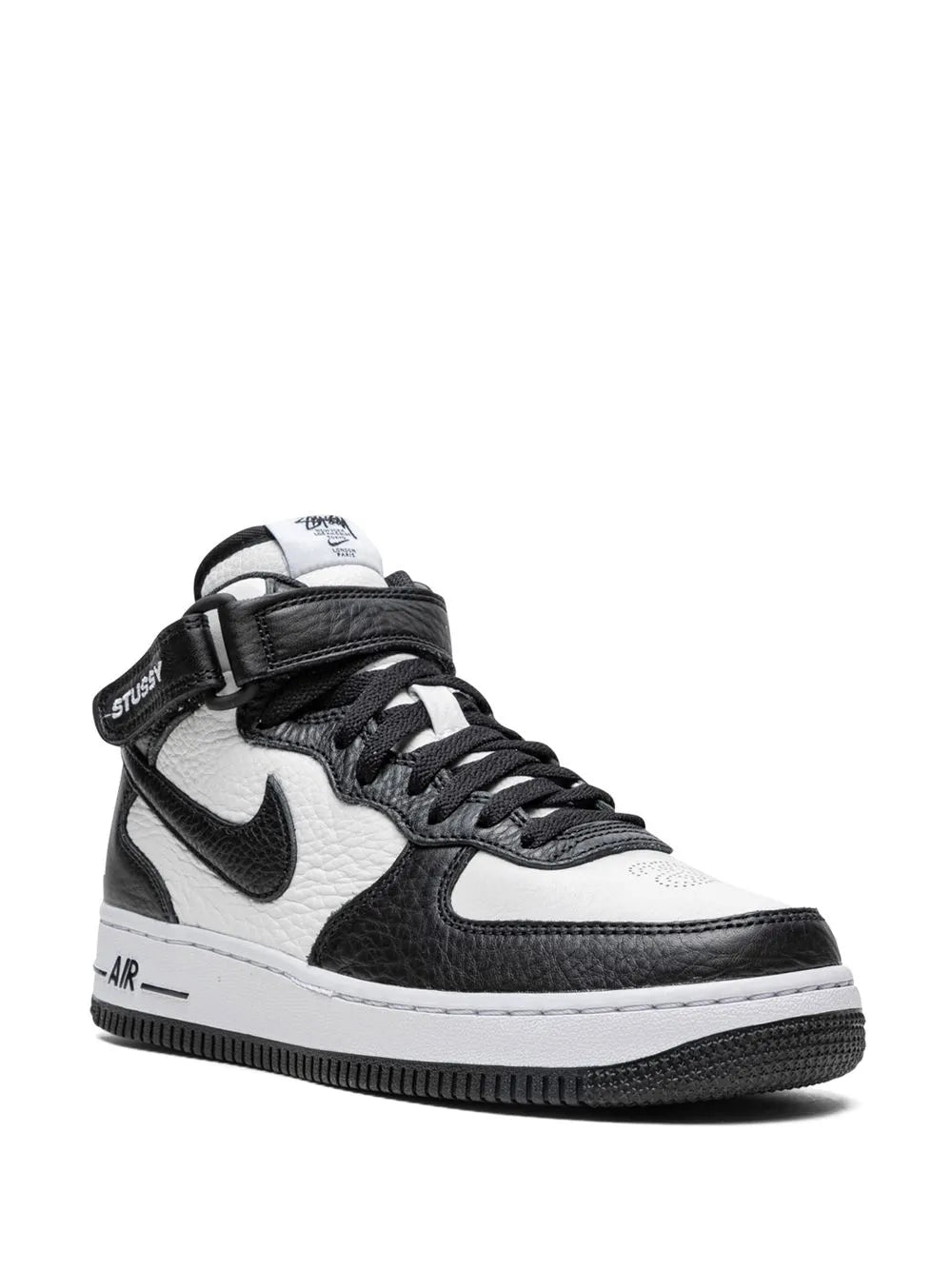 Nike X St sy Air Force 1 Mid Light Bone Black Sneakers