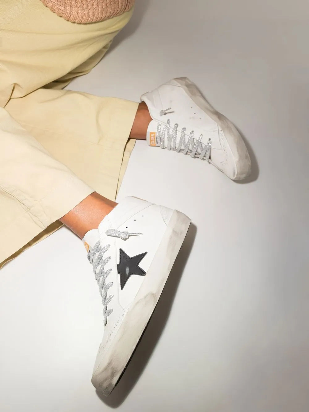 Golden Goose Star-Patch Lace-Up