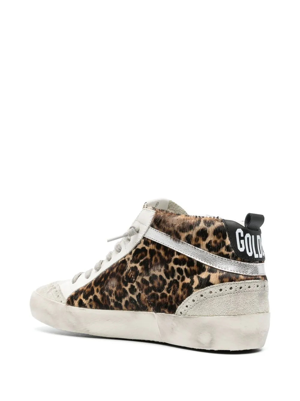 Golden Goose Mid Star Leopard Print