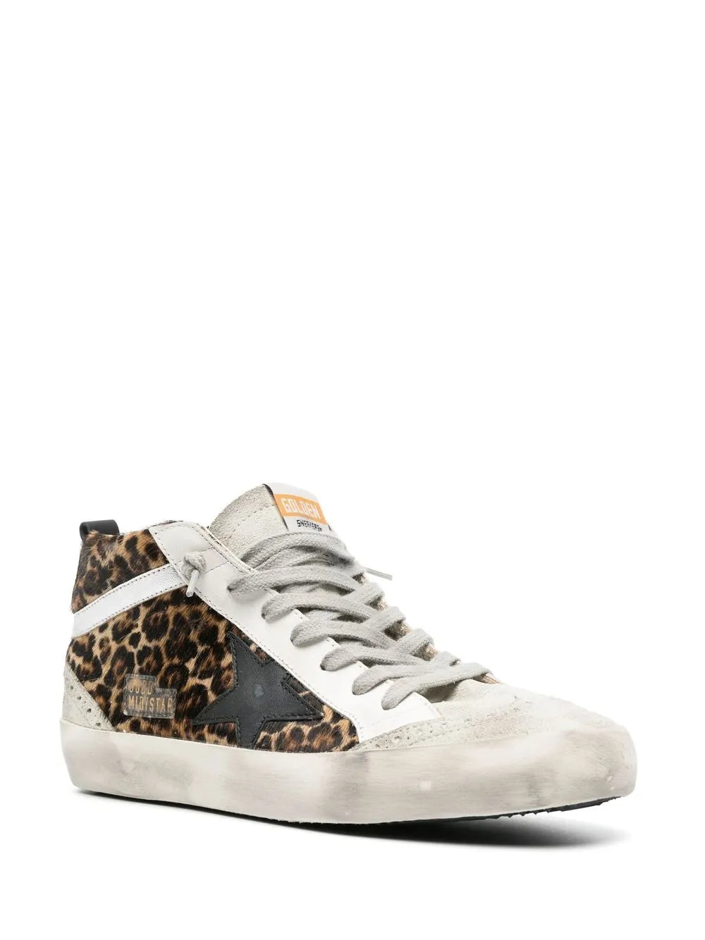 Golden Goose Mid Star Leopard Print