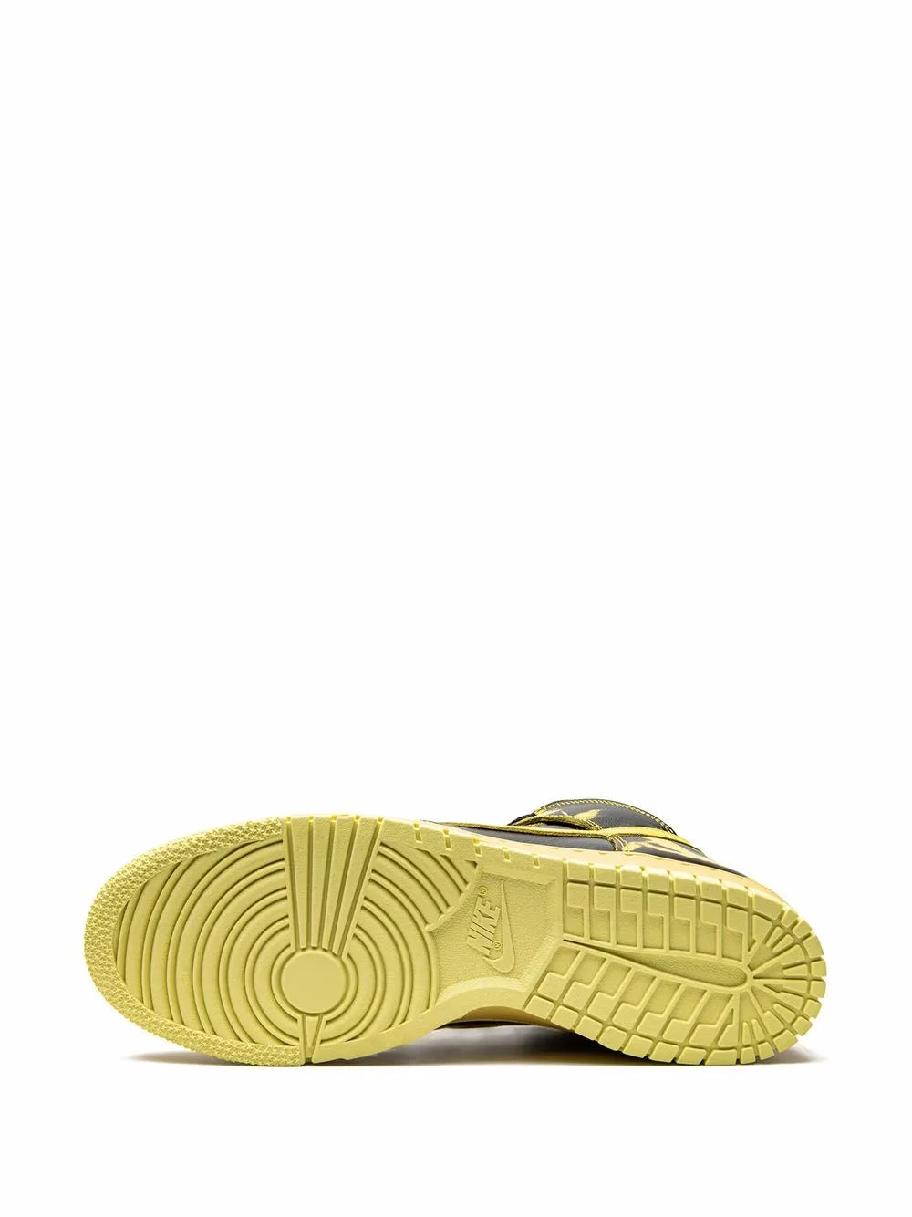 Dunk High 1985 Yellow Acid Wash Sneakers
